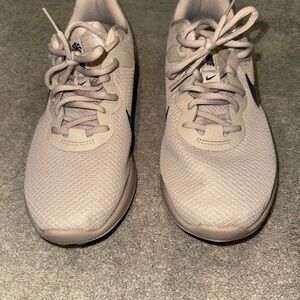 Nike Beige/Tan Mesh Trainer Sneakers